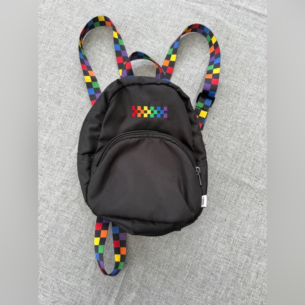 Vans Checkered Rainbow Mini Backpack - image 1